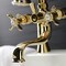 Kingston Brass KS248PB Deck Mount Clawfoot Tub Faucet with Hand Shower, Polished Brass KS248PB - alternate 3